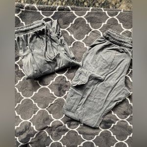 grey cargo joggers